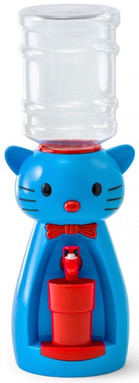 Детский кулер для воды VATTEN kids Kitty blue со стаканом