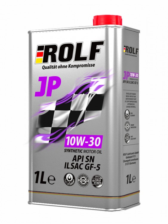 Масло моторное ROLF JP SAE 10W-30 ILSAC GF5/API SN 1л