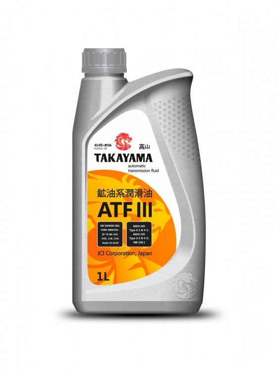 Масло трансмиссионное TAKAYAMA ATF llI 1л пластик