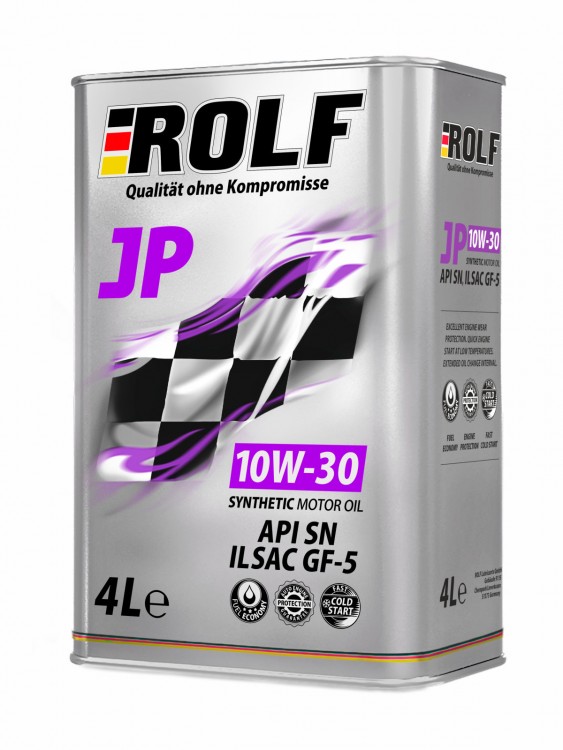 Масло моторное ROLF JP SAE 10W-30 ILSAC GF5/API SN 4л
