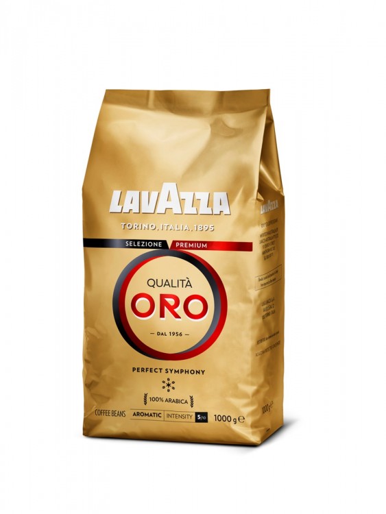 Кофе Lavazza Qualita Oro натуральный жареный в зернах, 1кг