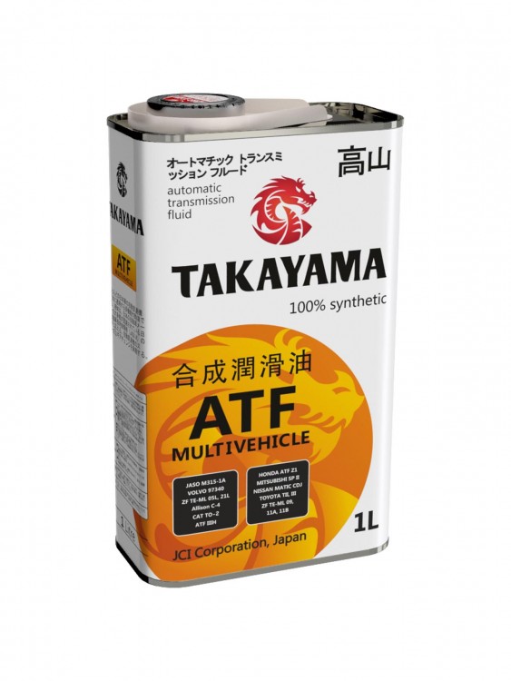 Масло трансмиссионное TAKAYAMA ATF Multivehicle 1л