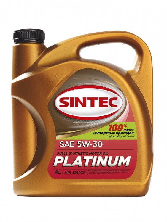 Моторное масло Sintec Платинум SAE 5W-30 API SN/CF 4л