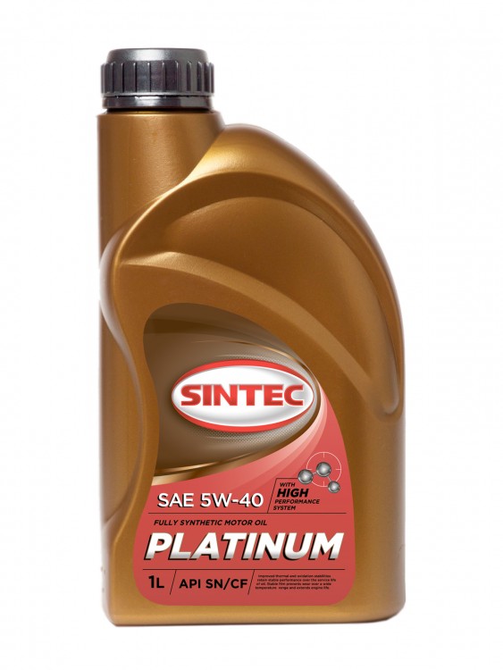 Моторное масло Sintec Платинум SAE 5W-40 API SN/CF 1л