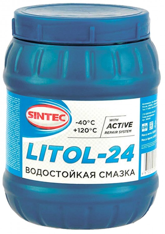 Смазка Литол-24 Sintec 800 г пластик