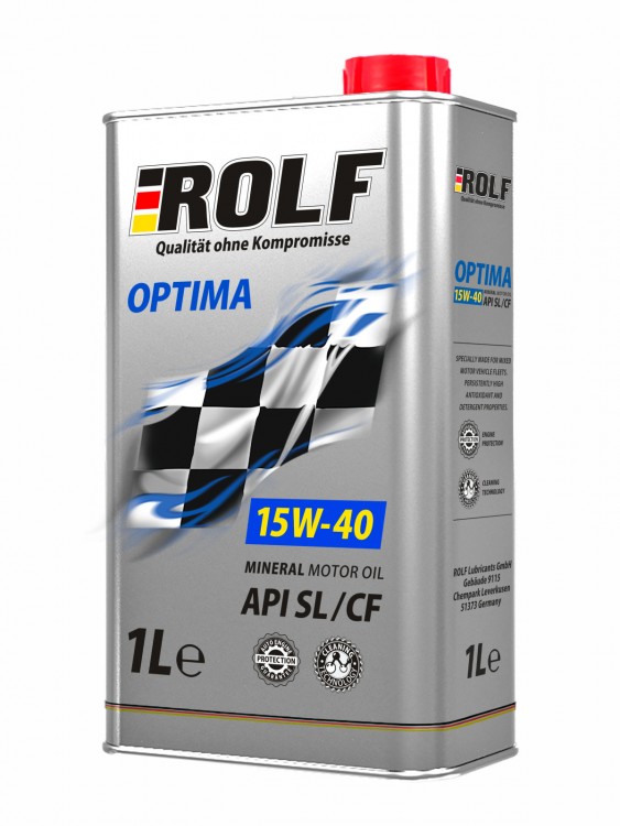 Масло моторное Rolf Optima SAE 15w40 API SL/CF 1л