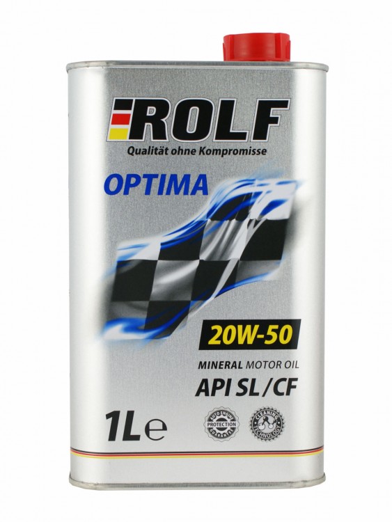 Масло моторное ROLF Optima SAE 20w50 API SL/CF 1л