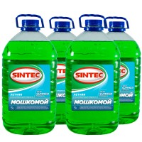 Стеклоомывающая жидкость Sintec Летняя ПЭТ 5л (4 бутыли)