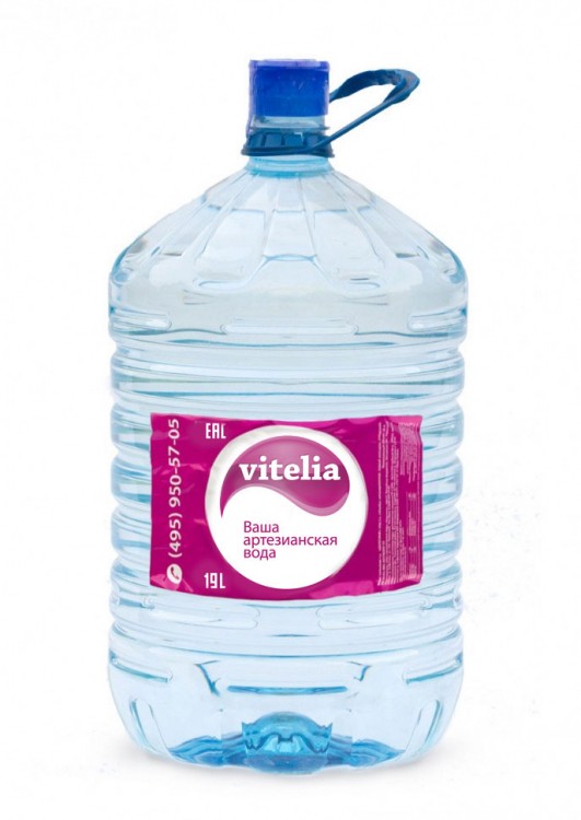 Вода «Vitelia» 19 л., одноразовая тара, высшая категория