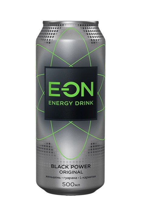 Энерг.нап. "E-ON Black Power", ж/б, 0,5 л. (12шт.)