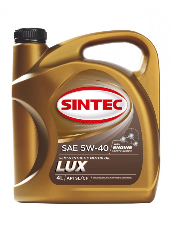 Масло моторное Sintec Люкс SAE 5W-40 API SL/CF  4 л