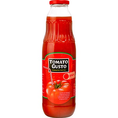 Сок "Tomato Gusto" ТОМАТНЫЙ ст. 0,75л (8 шт.)
