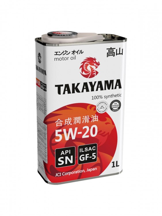 Масло моторное TAKAYAMA  SAE  5W-20, ILSAC GF-5, API SN 1л