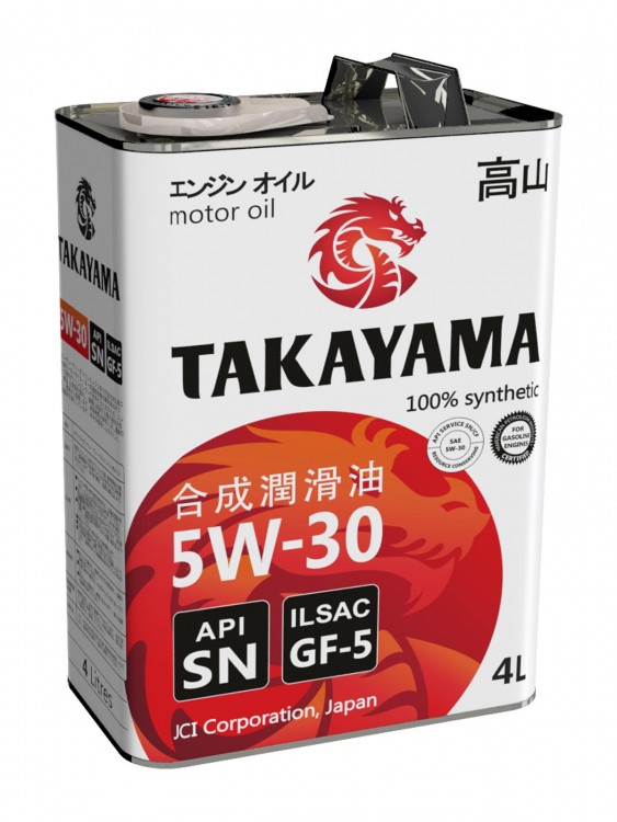 Масло моторное TAKAYAMA  SAE  5W-30, ILSAC GF-5, API SN 4л
