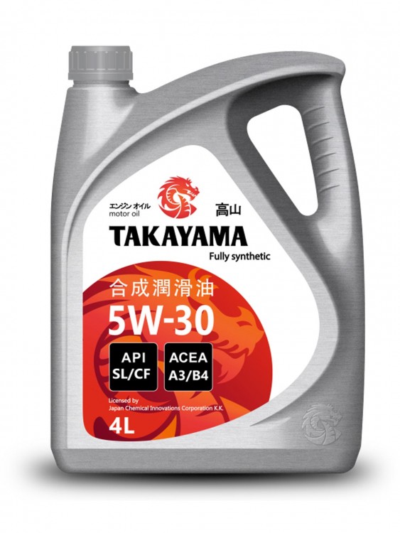 Масло моторное TAKAYAMA  SAE 5W-30, API SL/CF  4л пластик