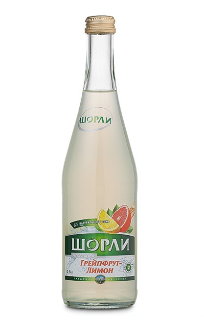ШОРЛИ Грейпфрут-Лимон, 0,5 л. (12шт.)