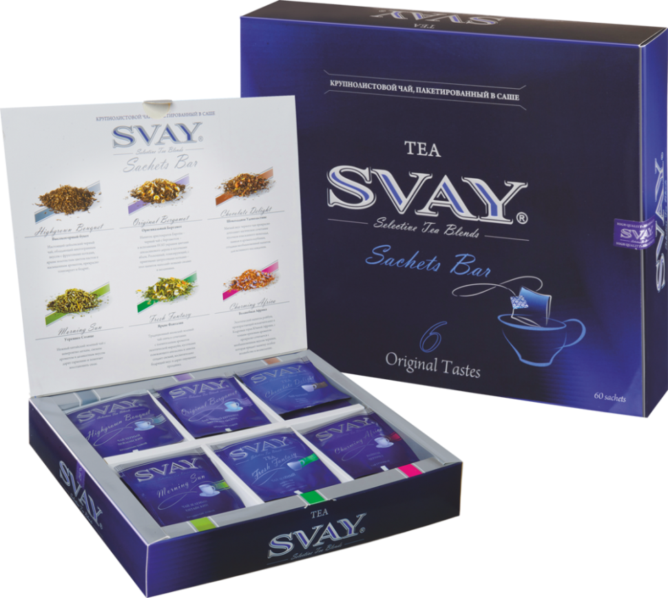 Где купить чай в пакетиках. Подарочный набор чая Svay sachet Bar, 60 саше. Чай в пакетиках Svay. Набор чая Svay "great Set". Набор чая в пакетиках Svay.