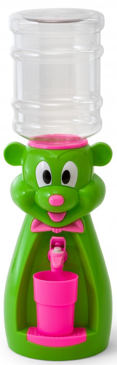 Детский кулер для воды VATTEN kids Mouse lime со стаканом