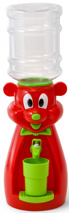 Детский кулер для воды VATTEN kids Mouse red со стаканом