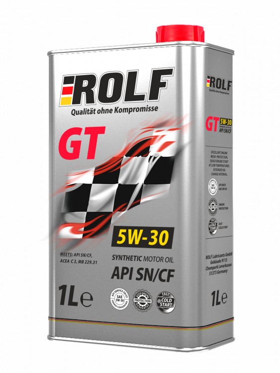 Масло моторное ROLF GT SAE 5W-30 API SN/CF 1л