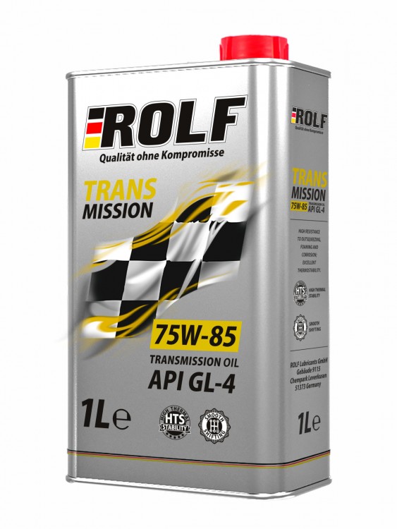 Масло трансмиссионное ROLF Transmission SAE 75W-85, API GL-4 1л