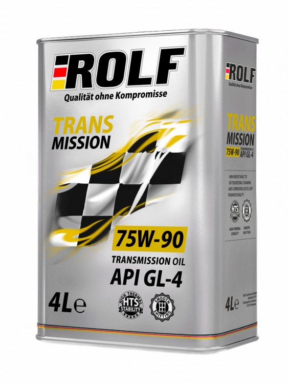 Масло трансмиссионное ROLF Transmission SAE 75W-90, API GL-4 4л