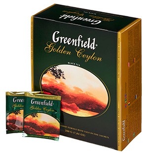 Чай Greenfield Golden Ceylon (100 пак.)